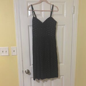 Lilly Pulitzer Black Midi Dress with Spaghetti Straps